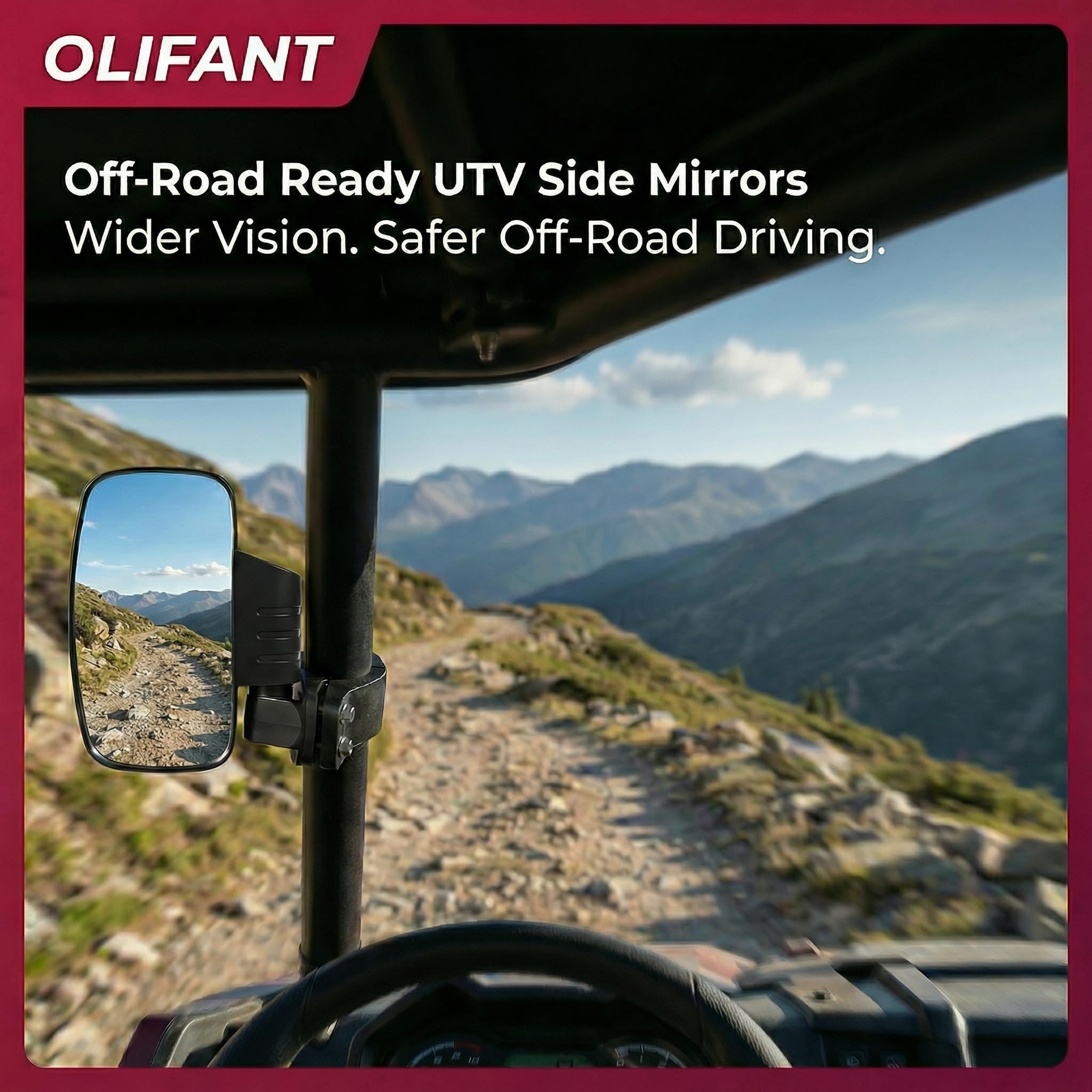 OLIFANT swivel joint detail, enables precise angle adjustment benefit