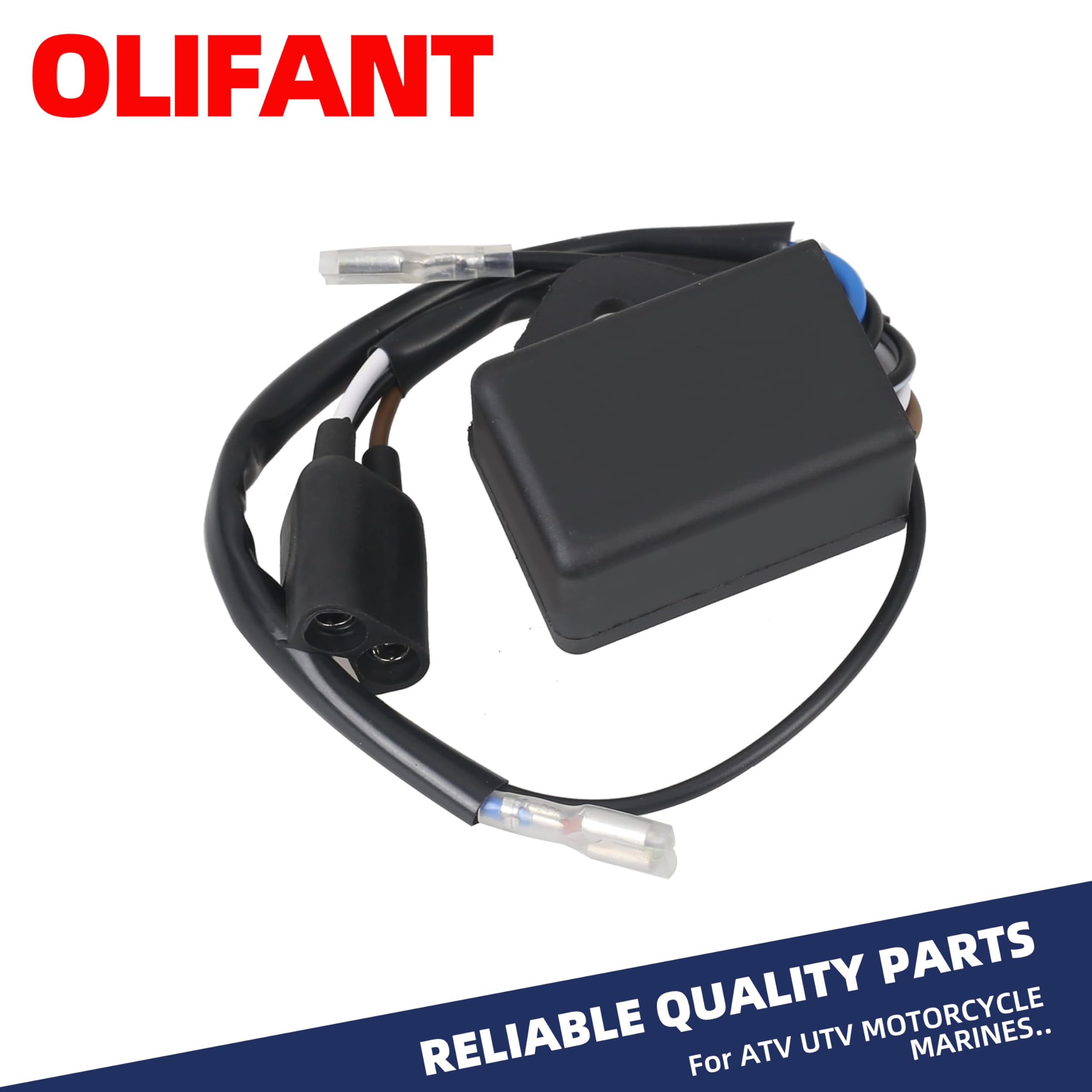 OLIFANT CDI installed on Polaris ATV demonstrating direct-fit replacement benefit