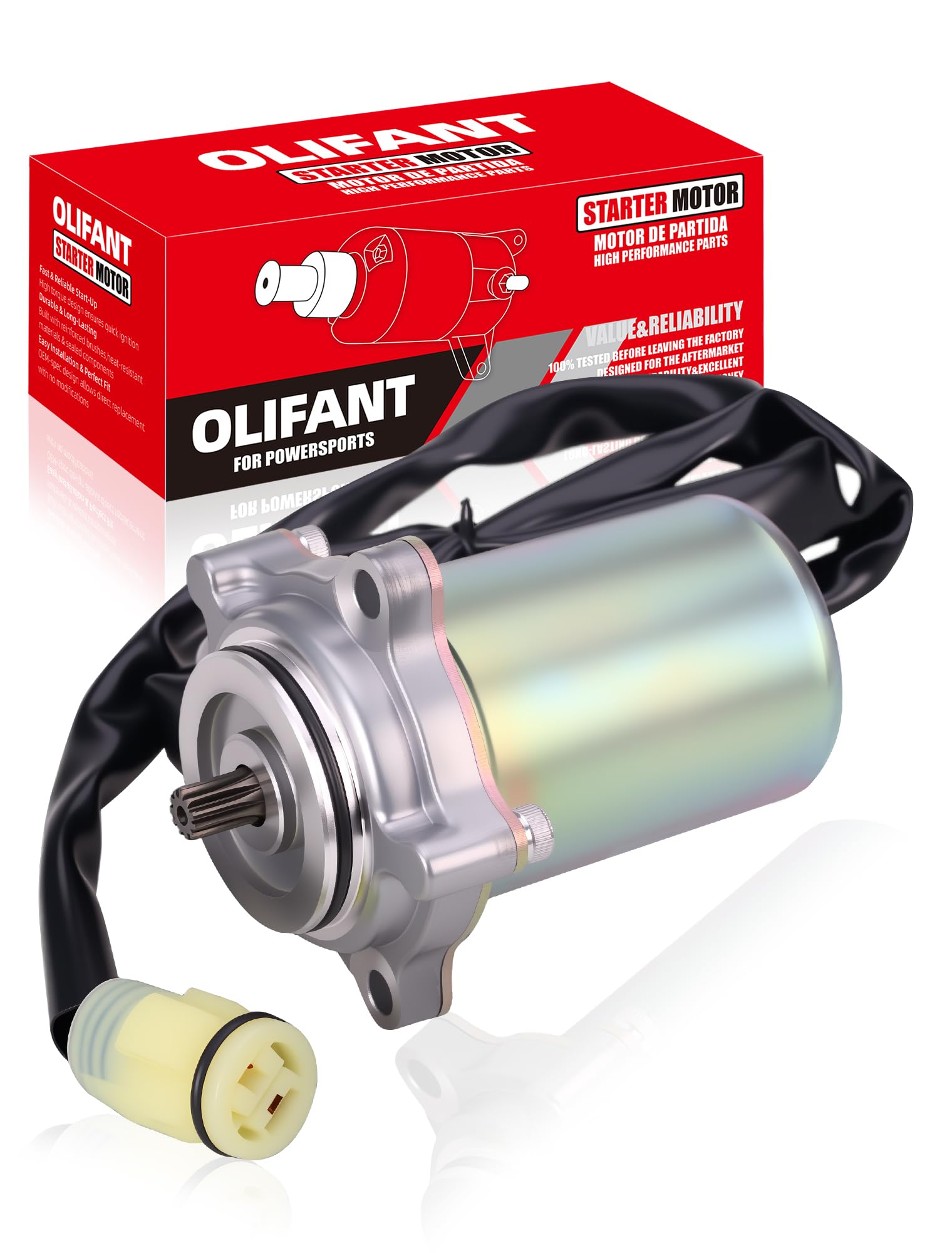 OLIFANT power shift front view showing durable housing and clear fitment benefits