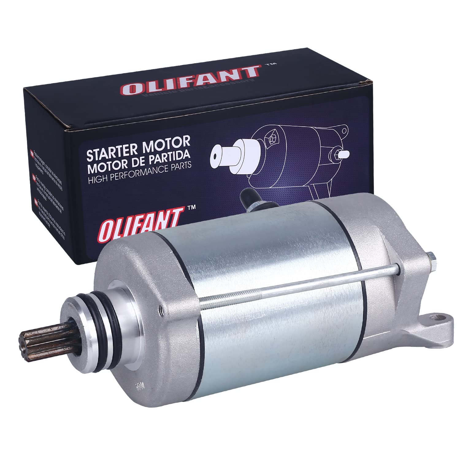 OLIFANT starter front view showing robust housing and reliable fit