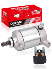 OLIFANT starter front view showing durable housing and direct-fit mount benefit