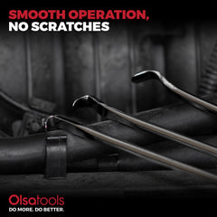 Olsa Tools ergonomic handle detail offering reduced hand fatigue and grip