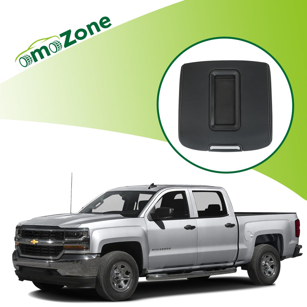 omoZone armrest lid top detail displaying leather-like surface and refined finish