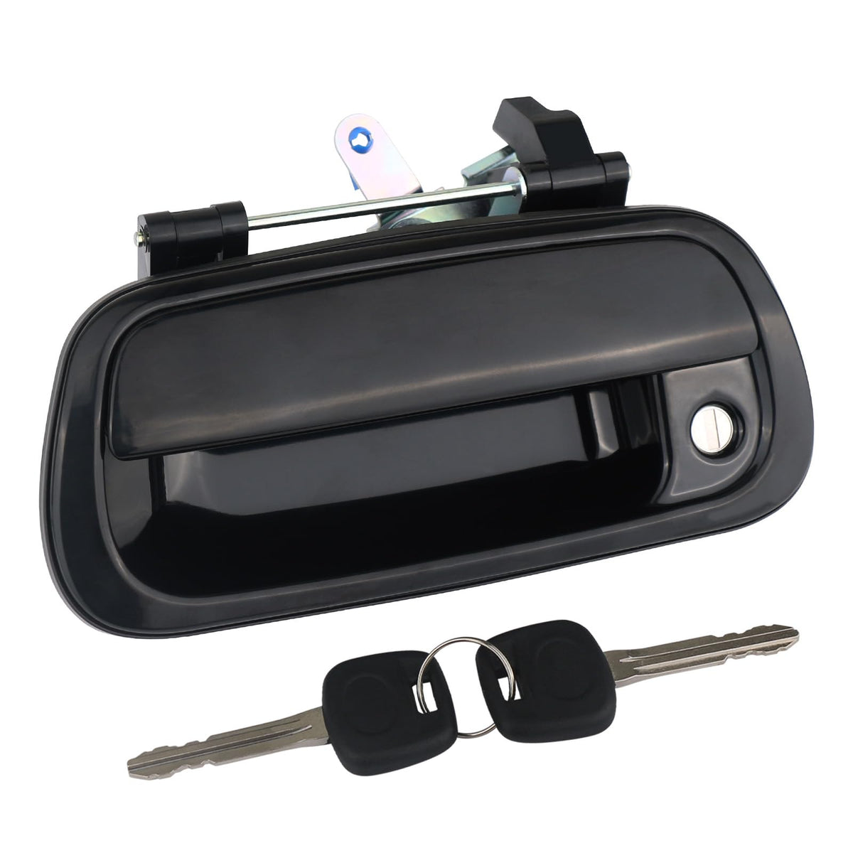 omoZone front view of tailgate handle showing clean fit and restored appearance