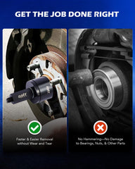 Orion Motor Tech assembled press on knuckle showing damage-free bearing removal