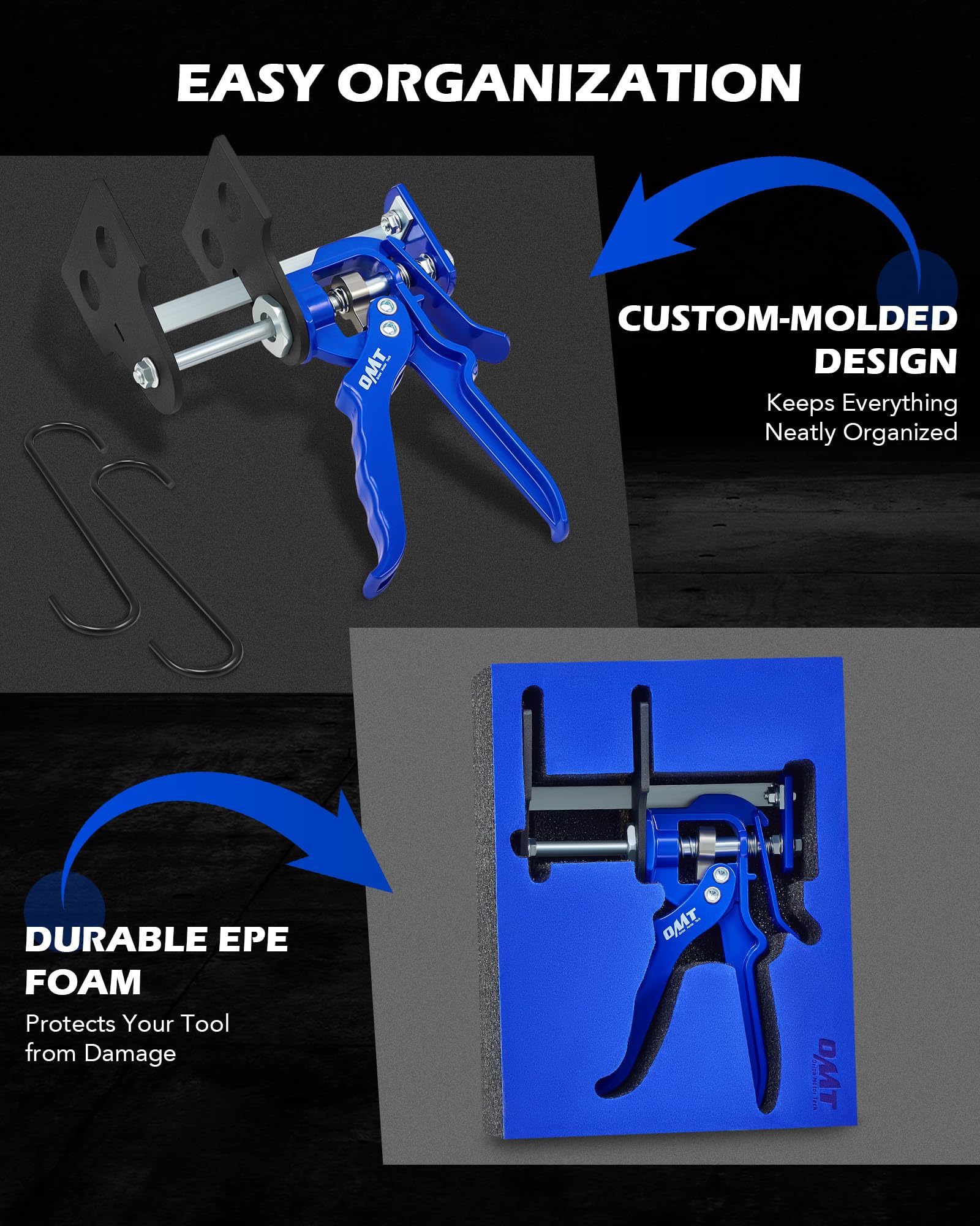 Orion Motor Tech tool compressing a car caliper piston to speed brake pad replacement