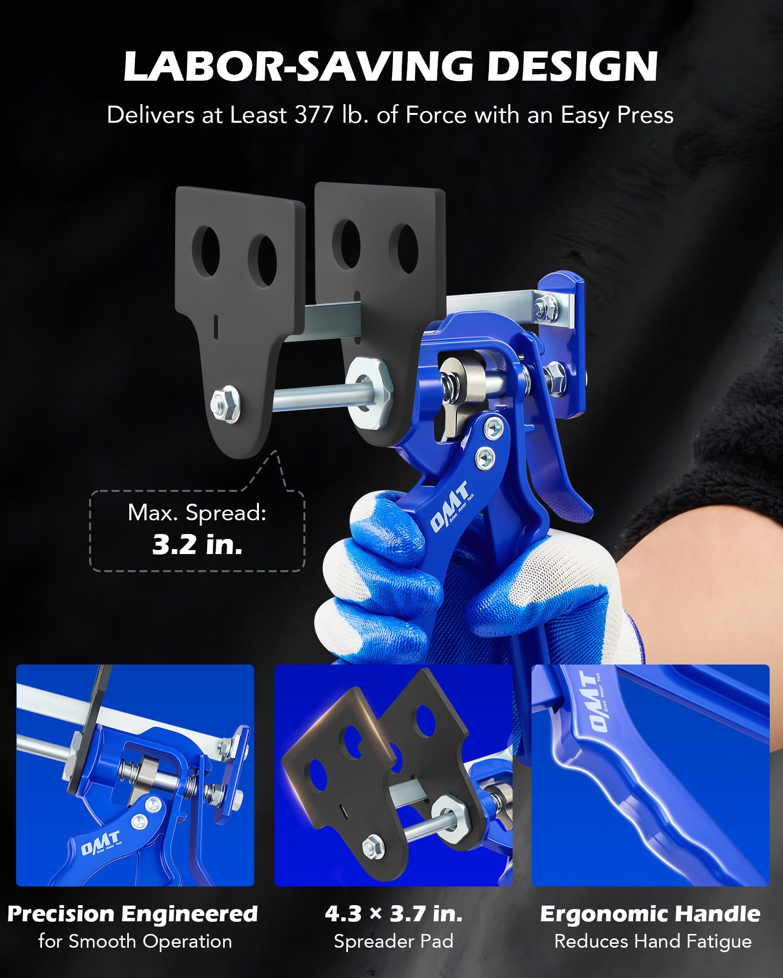 Orion Motor Tech next-to-wrench for scale to show compact size and portability benefit