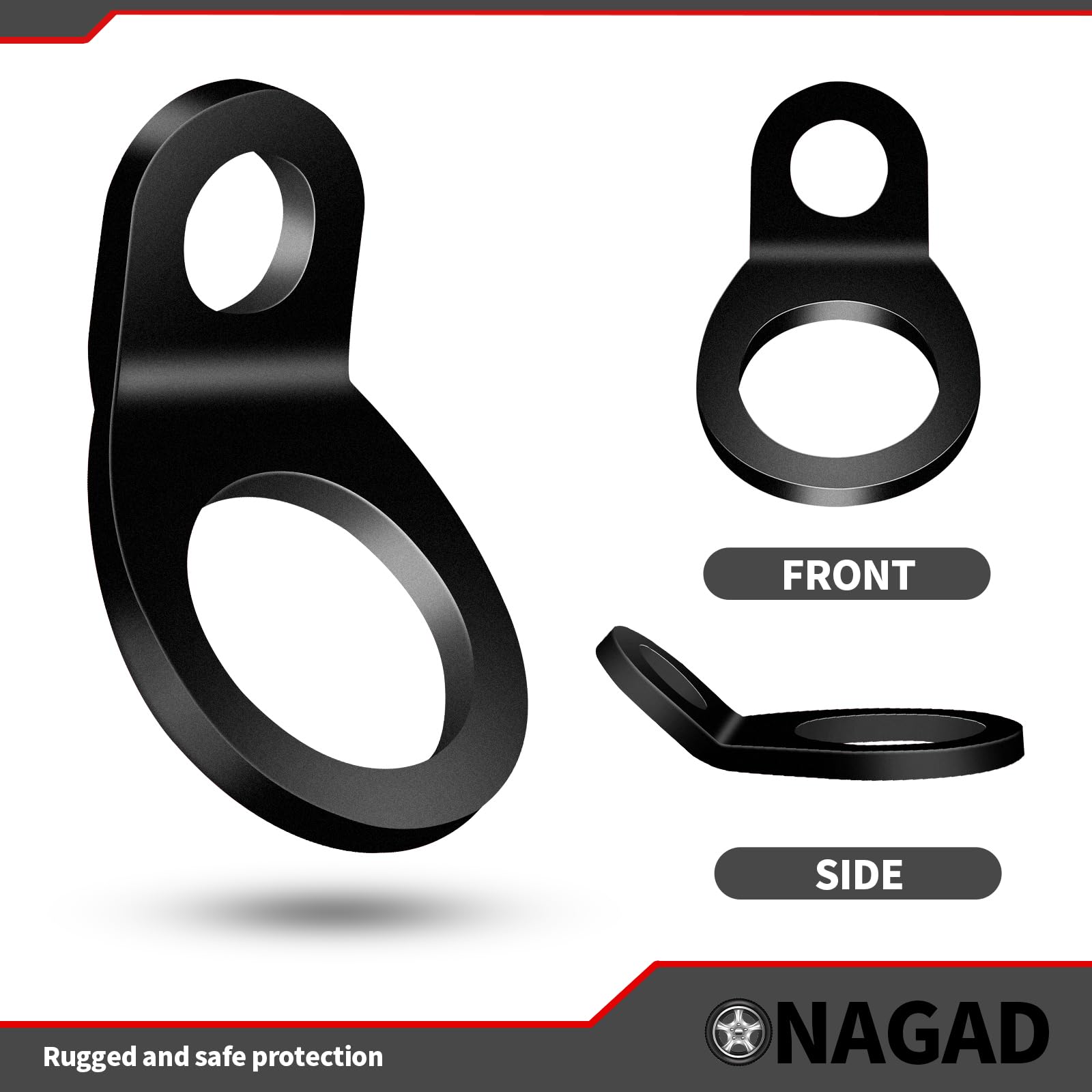 ONAGAD lifestyle image on trailer showing use with motorcycle and cargo organization benefit