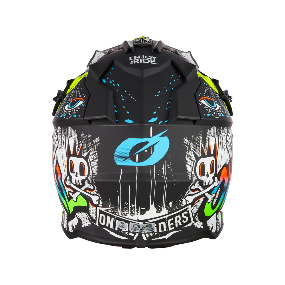 O'NEAL 2SRS adjustable visor demonstration for sun and debris protection