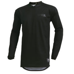 O'NEAL Element Classic black front view showing slim fit and breathable fabric benefits