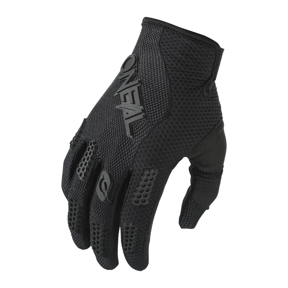 O'NEAL glove front view showing fit and branding for easy identification