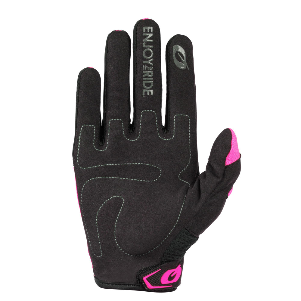 O'NEAL Element glove palm detail displaying padding and improved grip