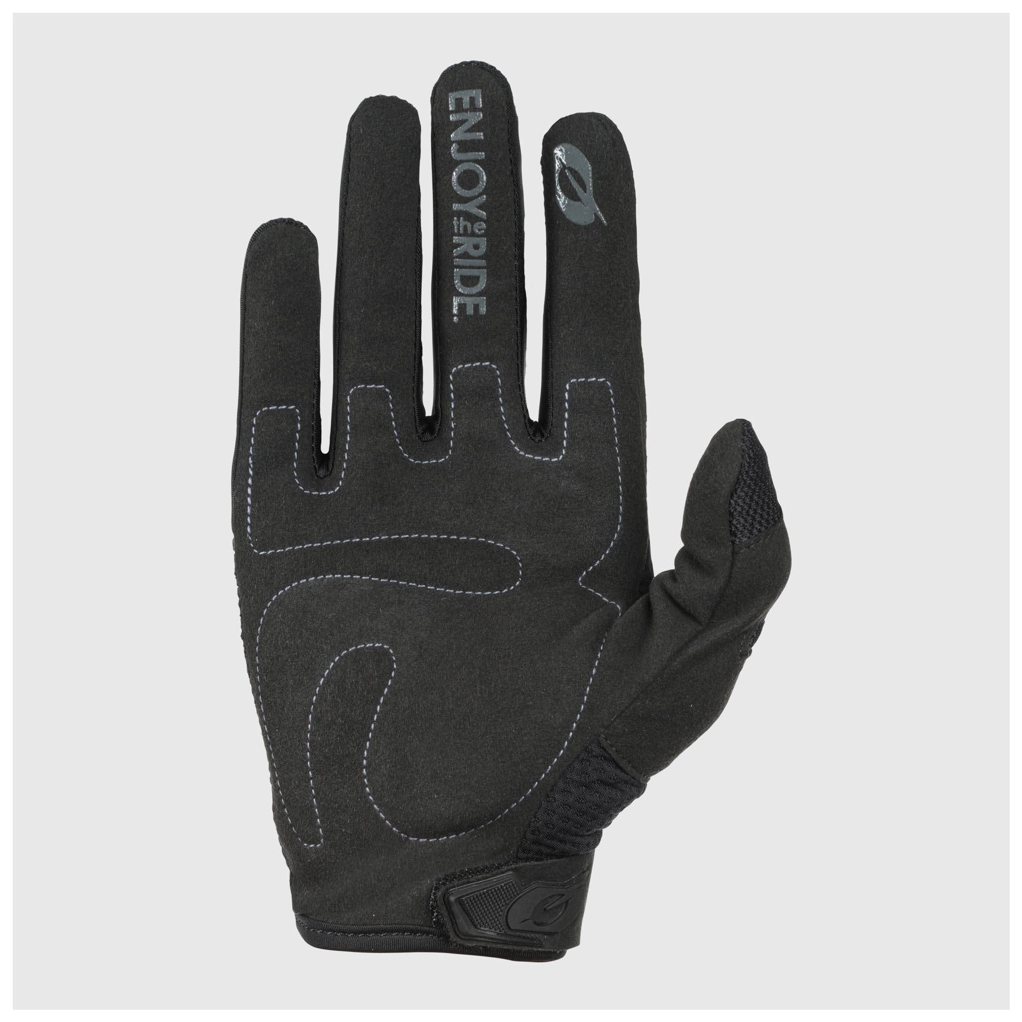 O'NEAL glove TPR knuckle strips visible for added branch protection