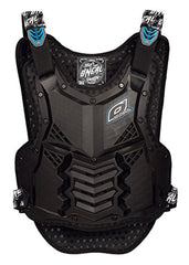 O'NEAL Holeshot protector front view showing low-profile fit and secure coverage