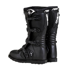 O'NEAL sole and metal toe guard close-up providing durable wear resistance