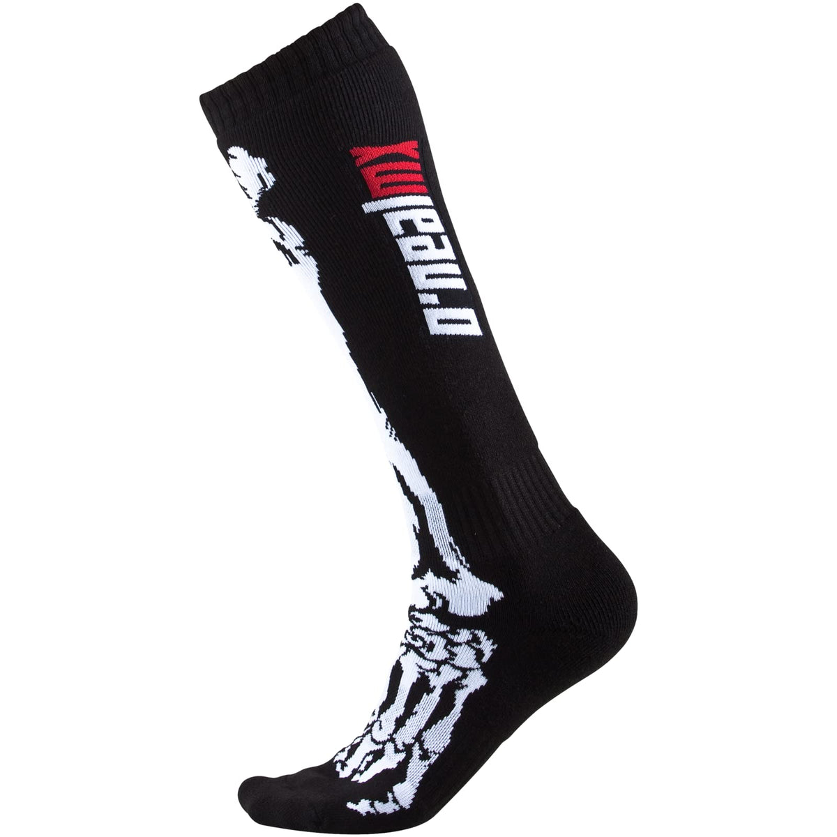 O'NEAL front view of Xray Pro MX sock showing fit and bold print for comfortable protection