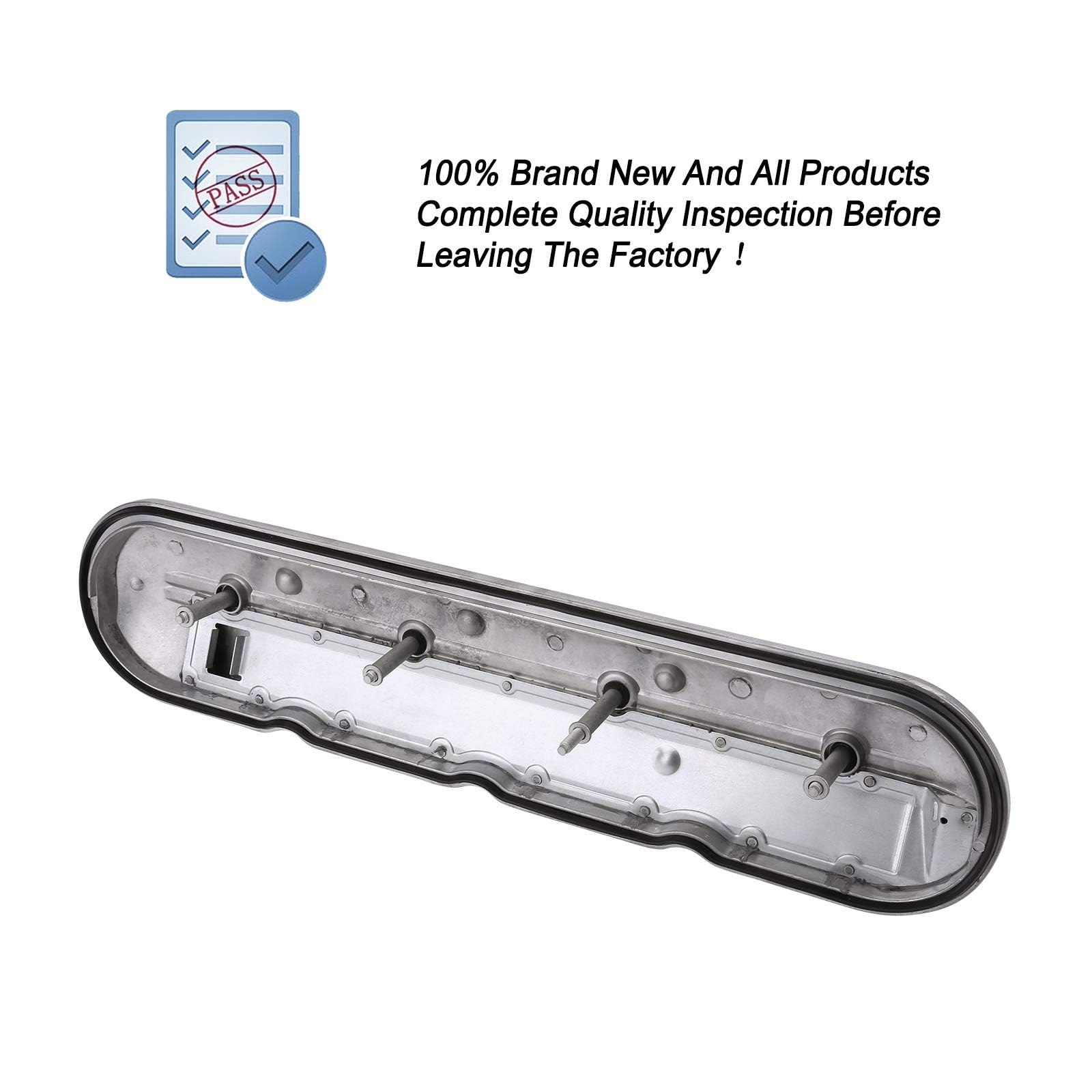 ONER AUTO PARTS valve cover beside ruler for scale to confirm fitment accuracy