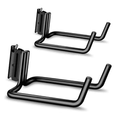 Onesnt double J hooks mounted on E-track showing sturdy front view and quick fit benefit