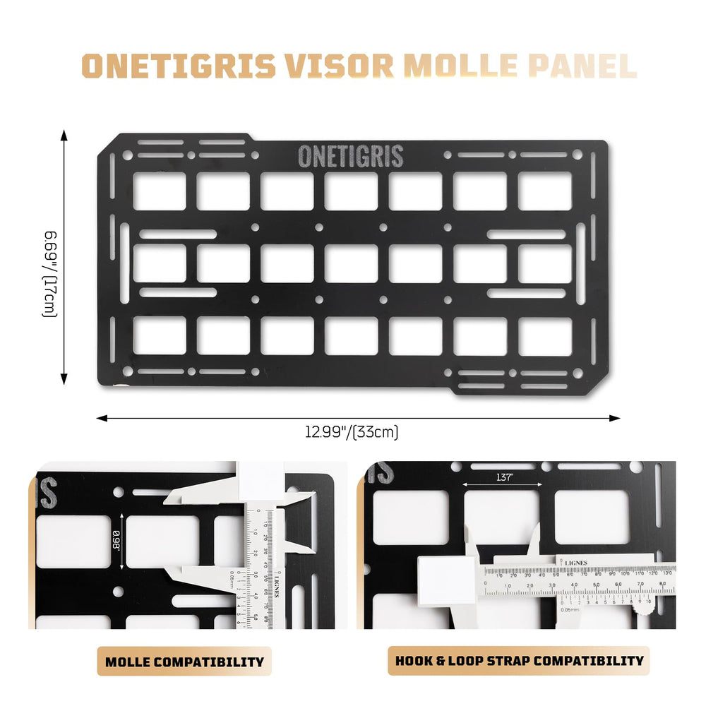 ONETIGRIS panel used as backpack insert demonstrating structured organization