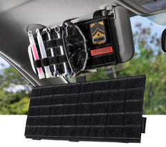 ONETIGRIS front view of visor organizer showing compact profile and easy access