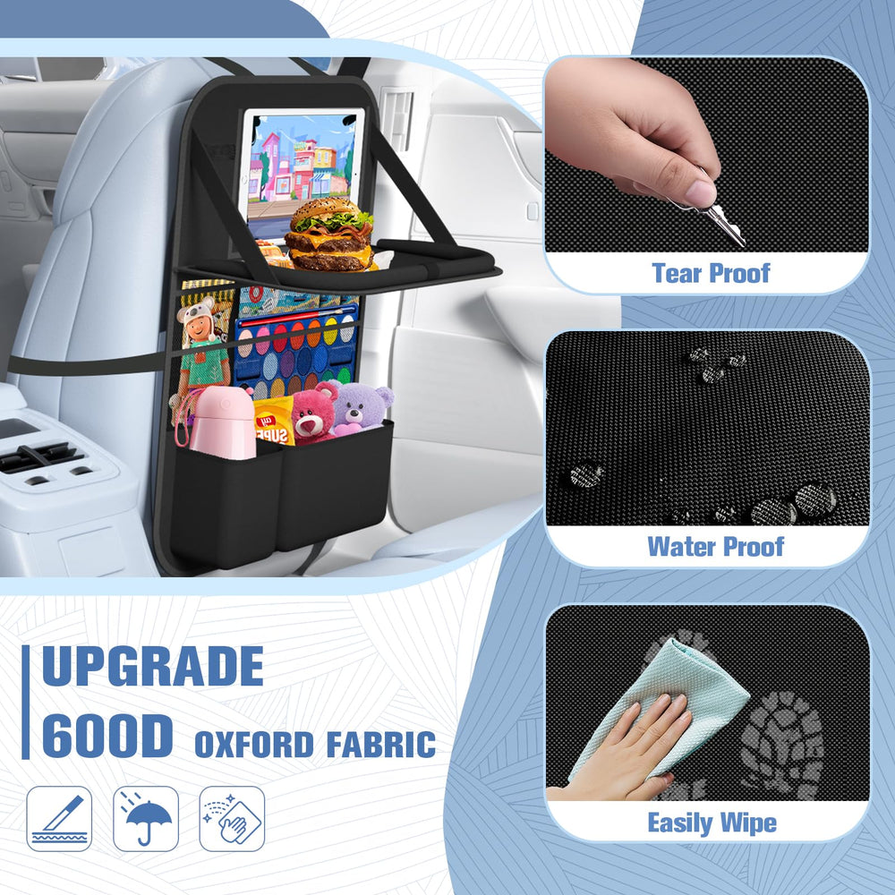 Oneyus installed in SUV backseat, providing stability and easy access