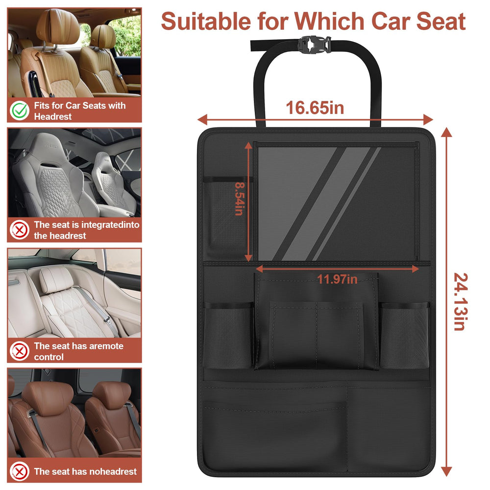 Oneyus kick mat protecting seat from kicks and spills
