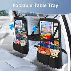 Oneyus transparent tablet pocket holding large device, enabling screen viewing