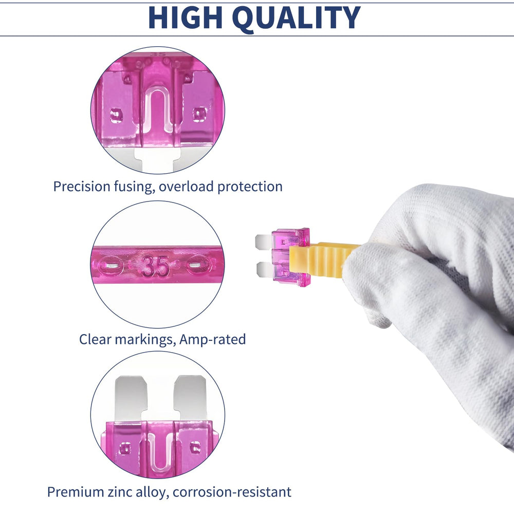 Onfunlee circuit tester probing a car fuse for quick continuity checks and diagnosis