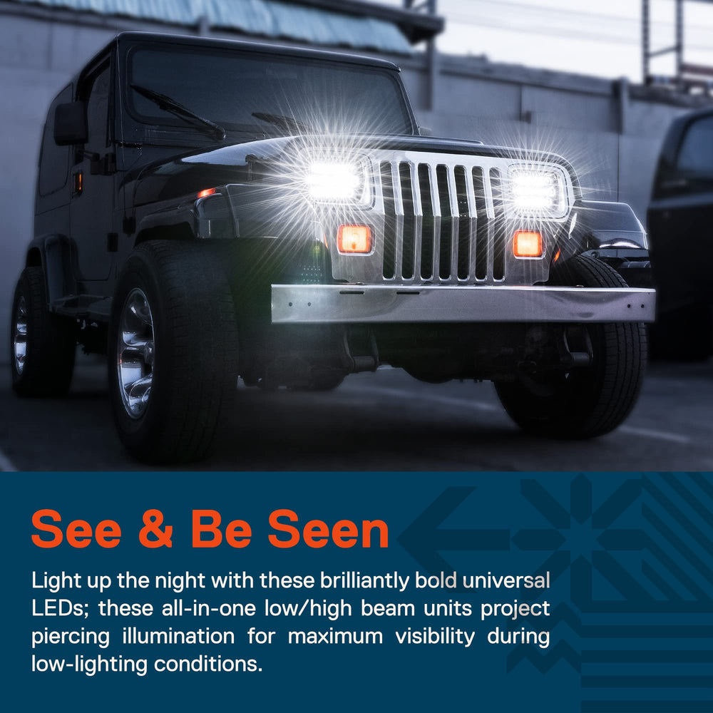 ONLINE LED STORE TRUE MODS fitted on Jeep at night highlighting improved visibility