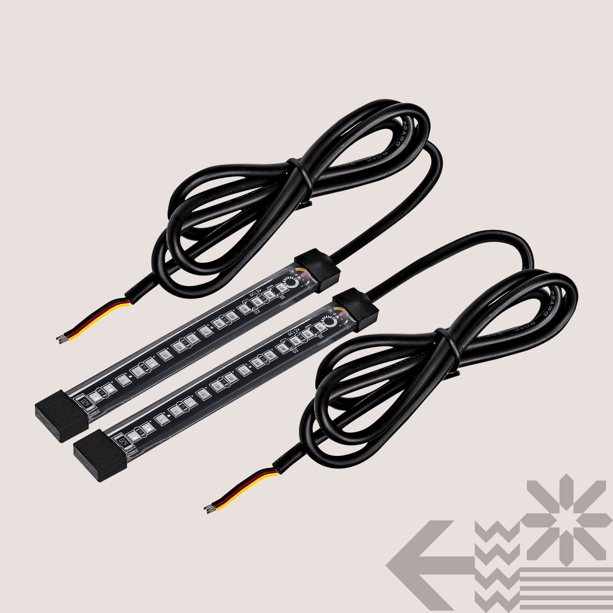 ONLINE LED STORE running and brake light demo at night showing visibility