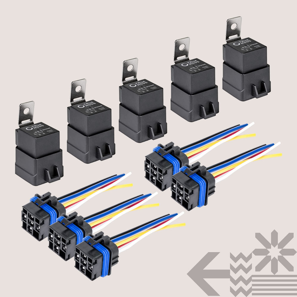 ONLINE LED STORE relay next to coin for scale showing compact size and heavy-duty build