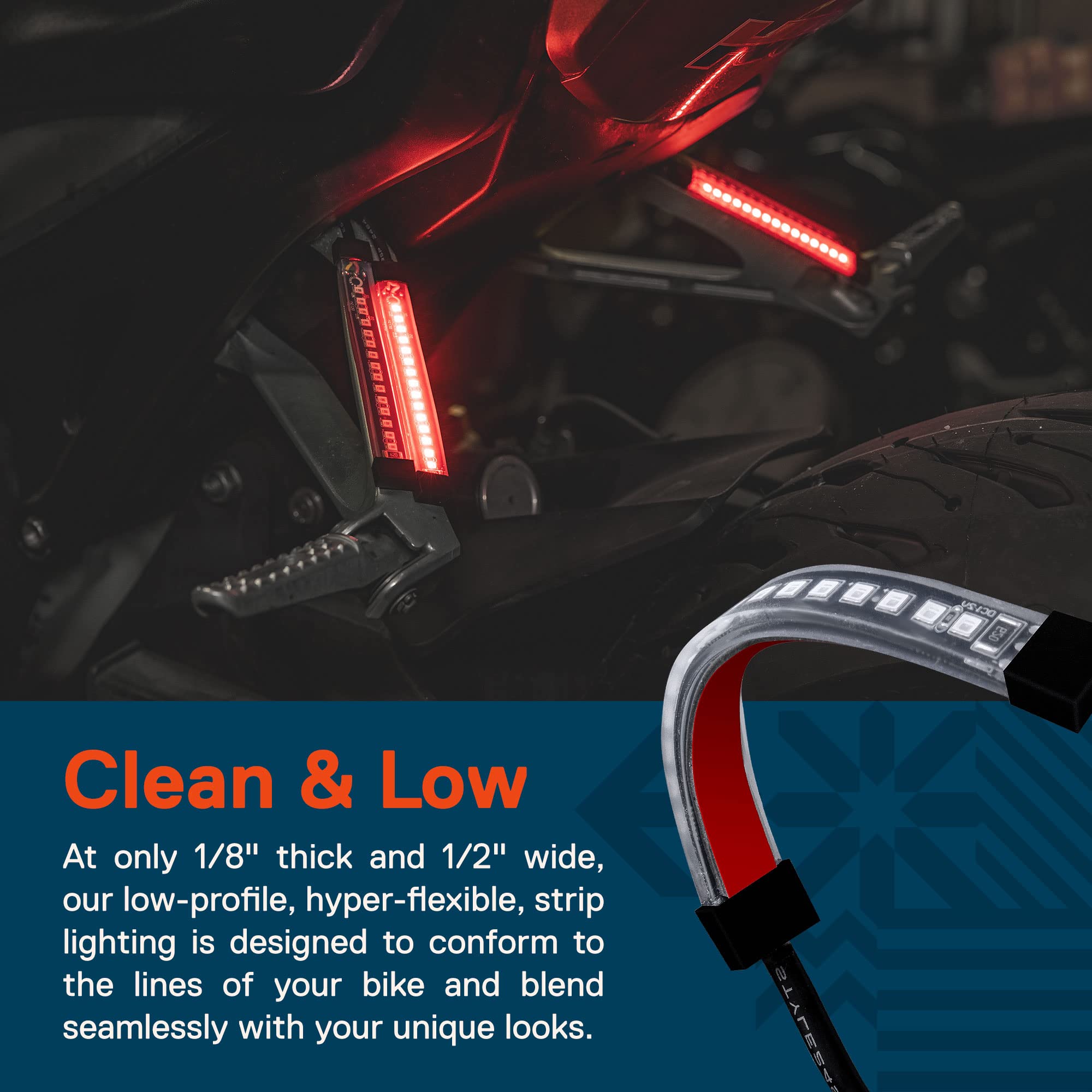 ONLINE LED STORE three-wire cable close-up showing easy dual-intensity hookup