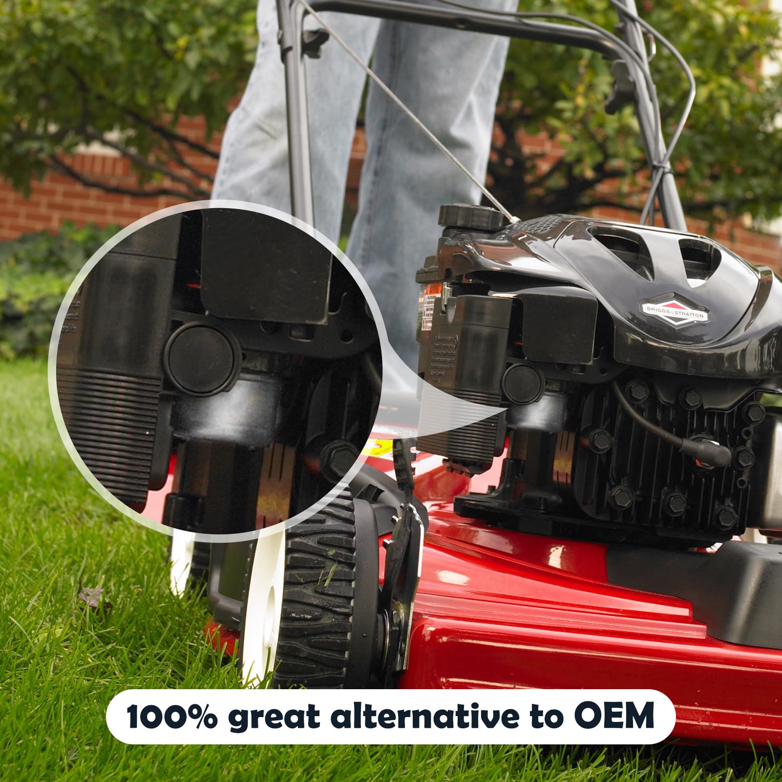 Onsnail carburetor installed on a tractor engine, improving field serviceability
