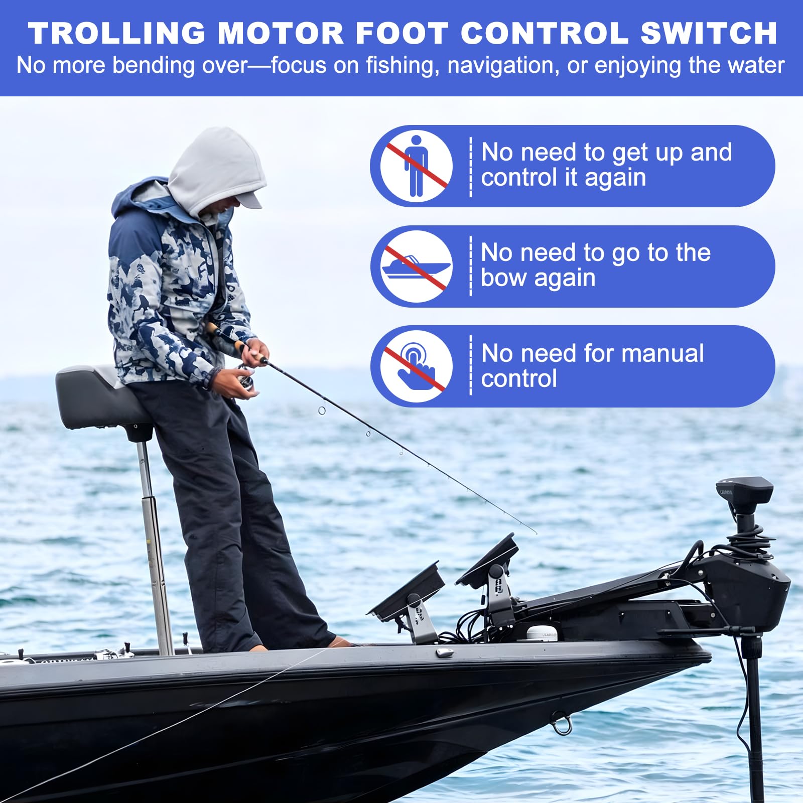 ONTISIV 18-foot marine cable stretched out for versatile deck placement