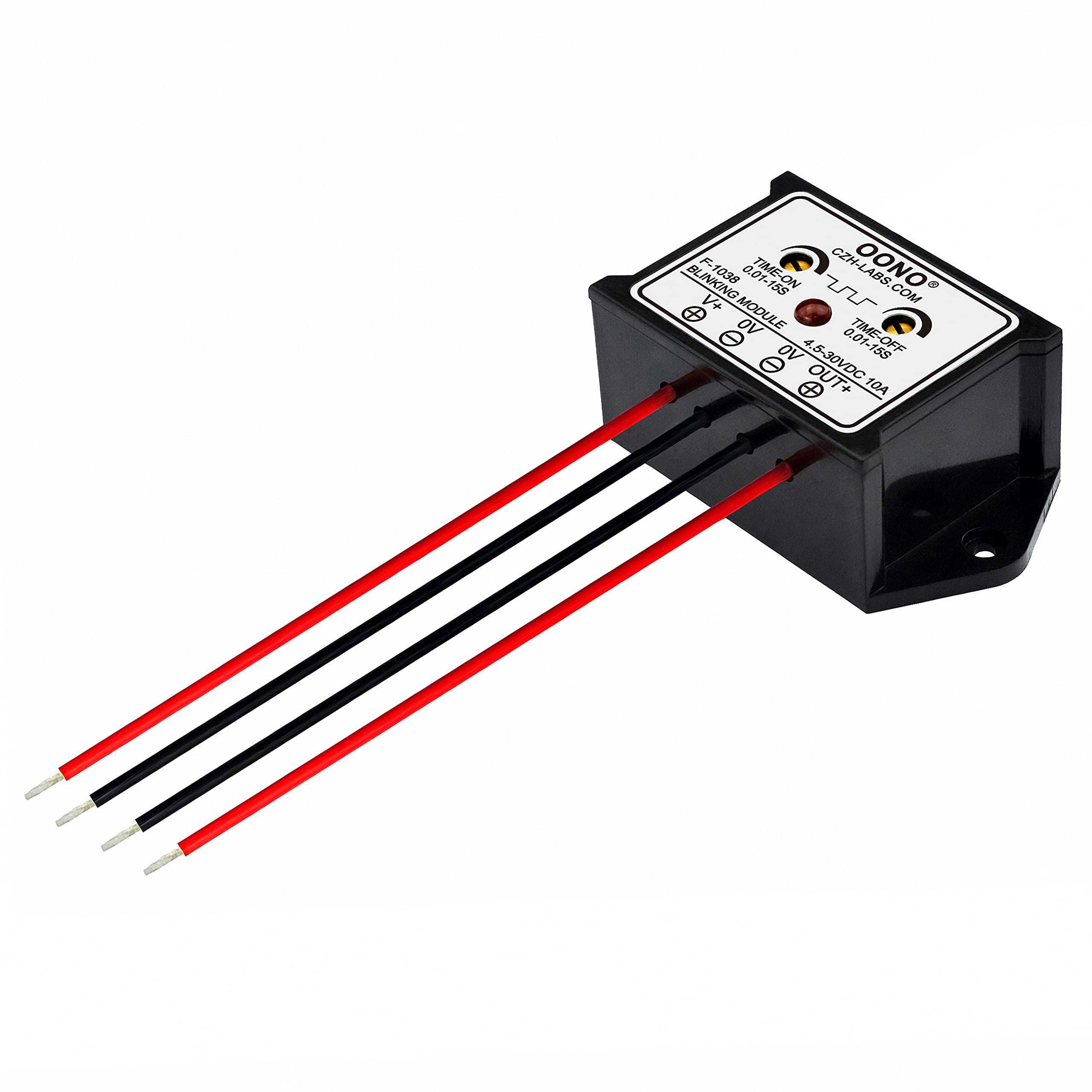 OONO module next to a screwdriver to show compact size and quick mounting benefit