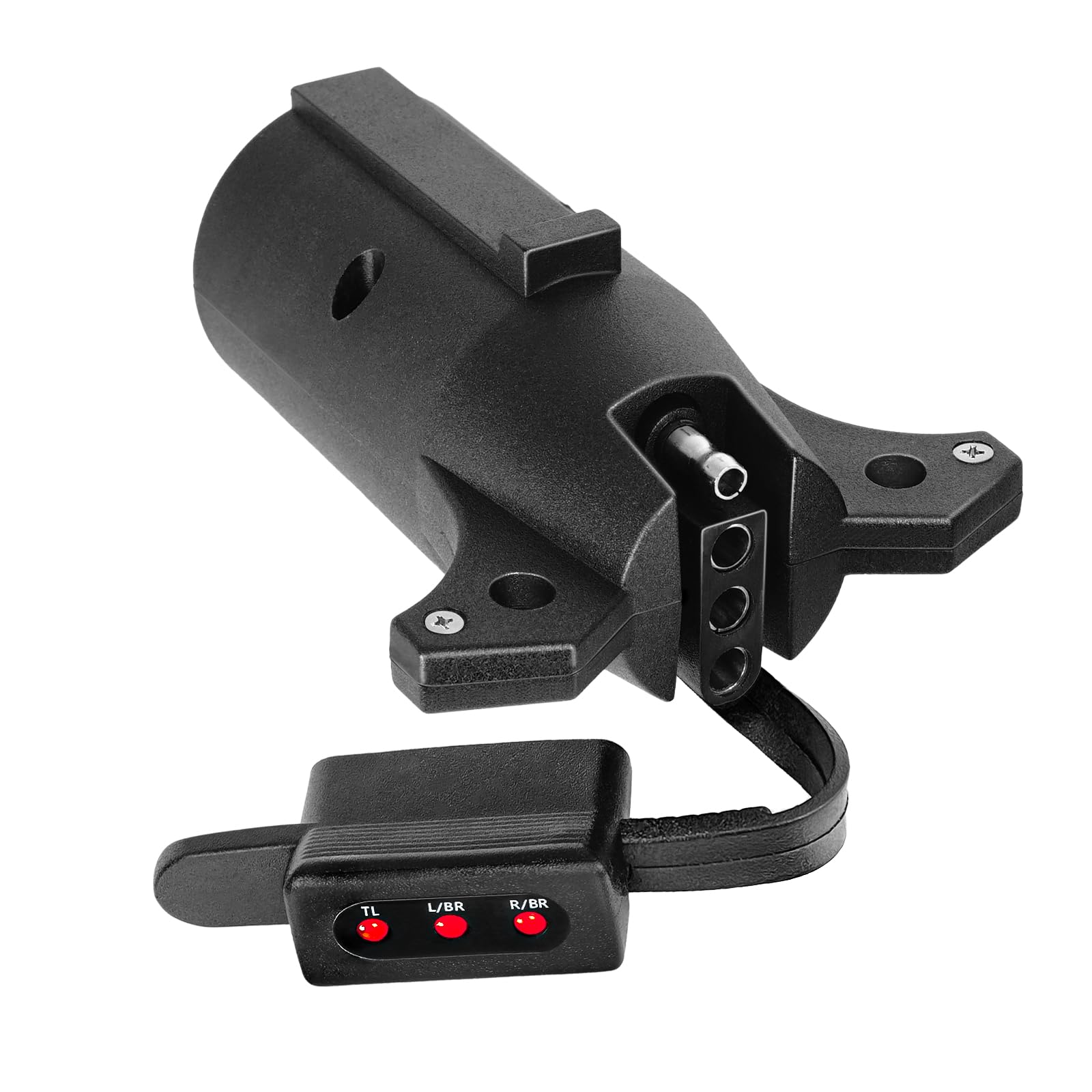 OPT7 adapter front view showing plug and indicators for fast compatibility checks