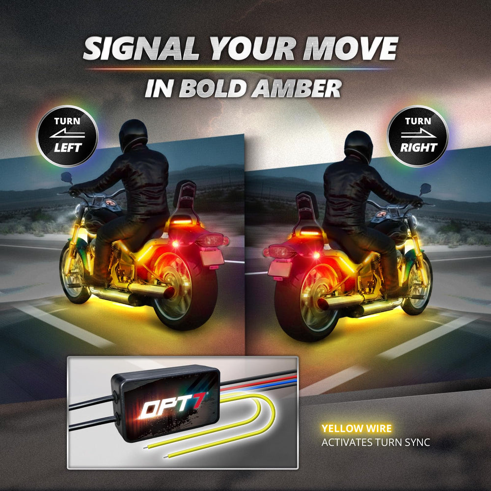 OPT7 handlebar power switch adapter installed for quick access