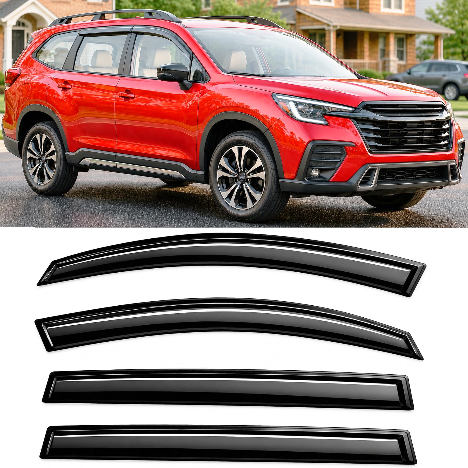Optimal Co front passenger visor showing sleek smoke finish and improved styling