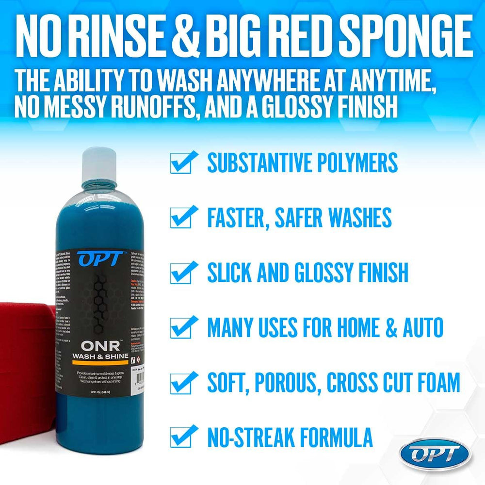 Optimum Polymer Technologies Big Red Sponge texture close-up showing hold and gentle lift benefit