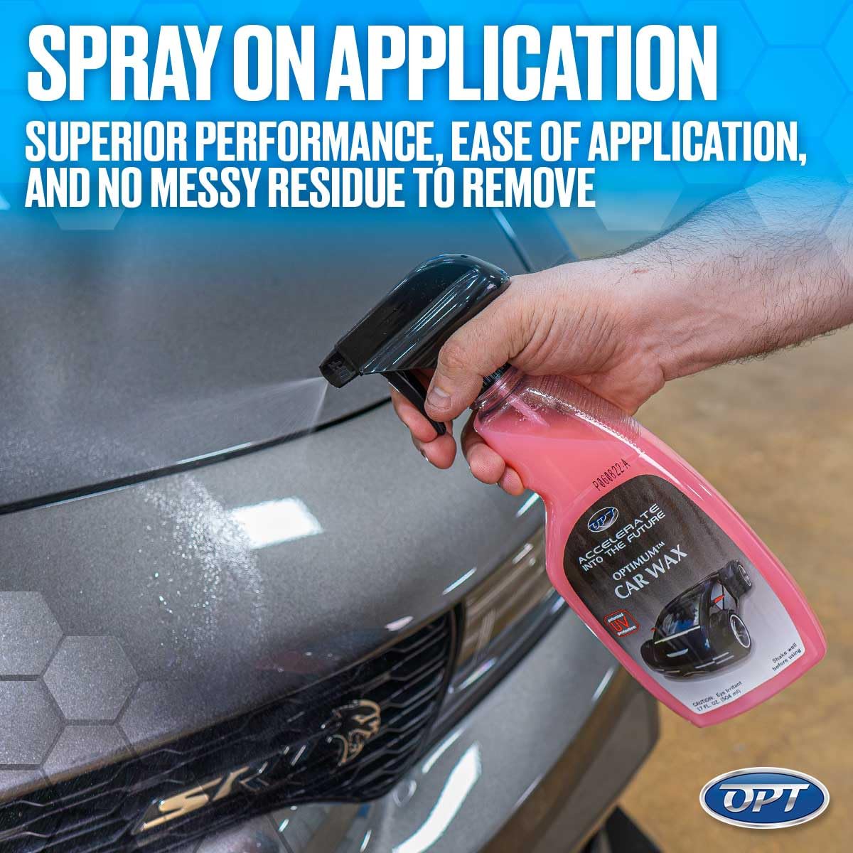 Optimum Polymer Technologies car wax texture close-up illustrating smooth spreadability