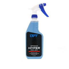 Optimum Hyper Polish front label showing product name and size for identification and confidence
