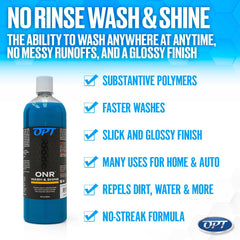 Optimum ONR concentrate poured into water showing dilution and clarity