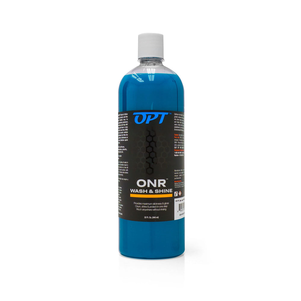 Optimum ONR 32 oz bottle front view showing label and size for easy identification and storage