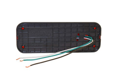 Optronics view of hard-wire connection and separate ground wire, helps installation clarity