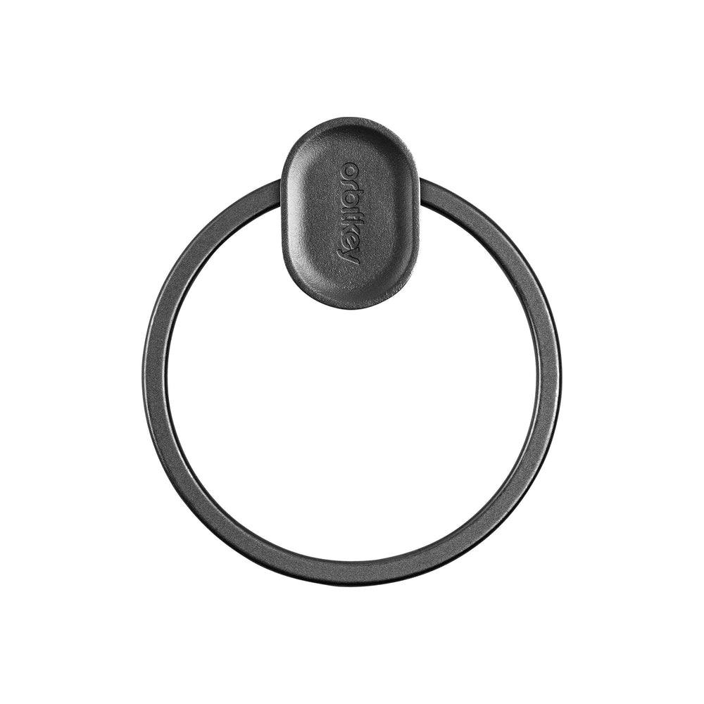 orbitkey Ring V2 next to coin for scale showing compact portable benefit