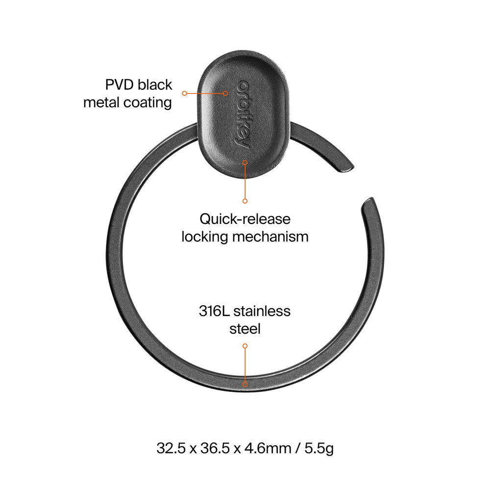 orbitkey Ring V2 loaded with keys demonstrating organized quick access benefit