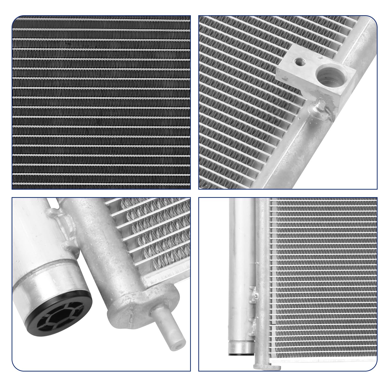 Orceed condenser next to ruler showing compact size and accurate fit
