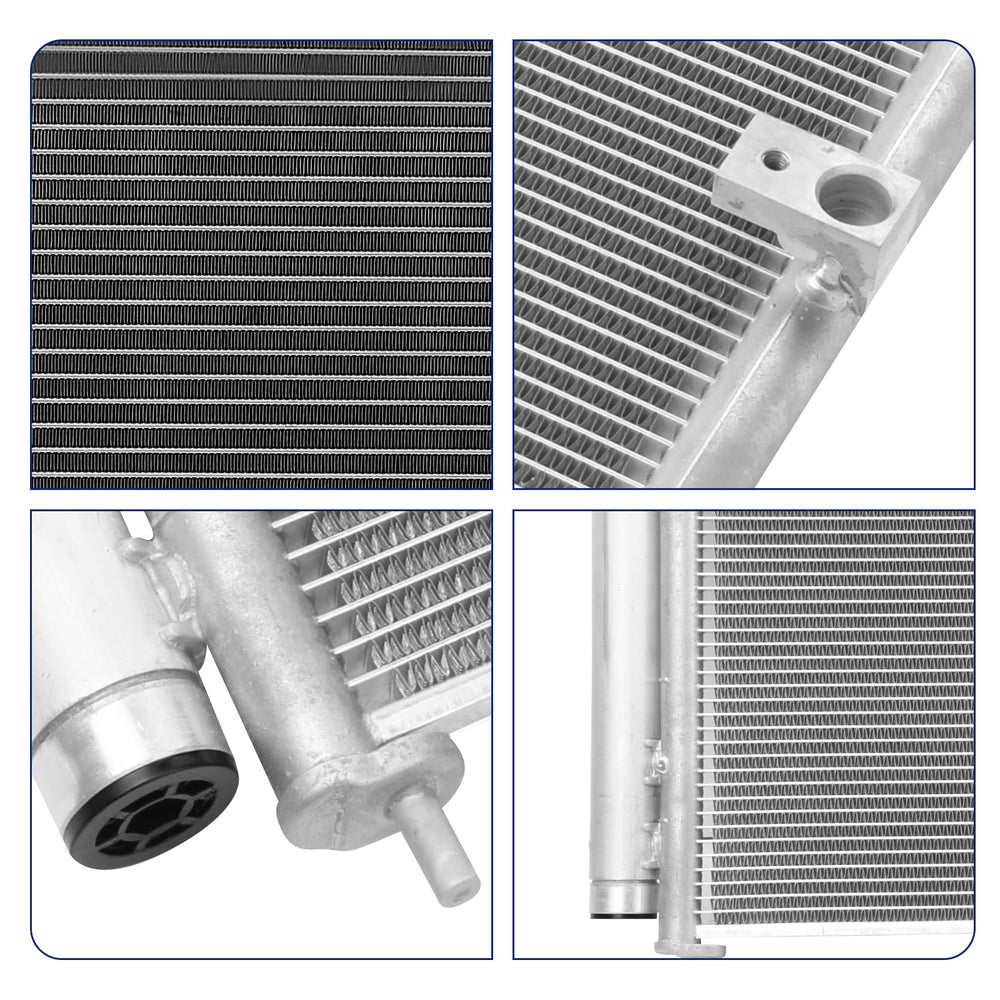 Orceed condenser next to ruler showing compact size and accurate fit