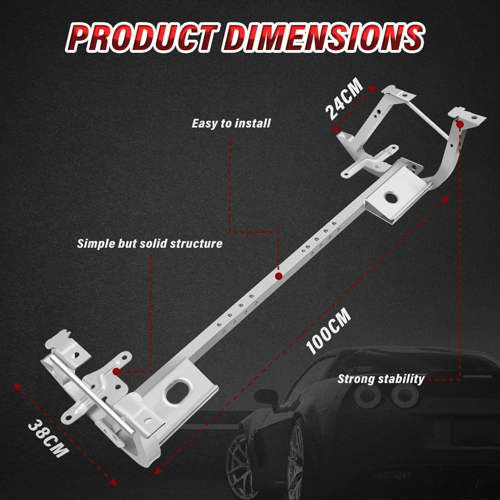 Orceed installed on Corvette front end restoring radiator support and alignment