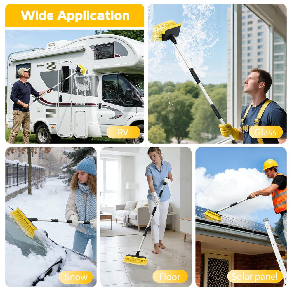 Ordenado washing a truck side delivering gentle scrubbing and drying